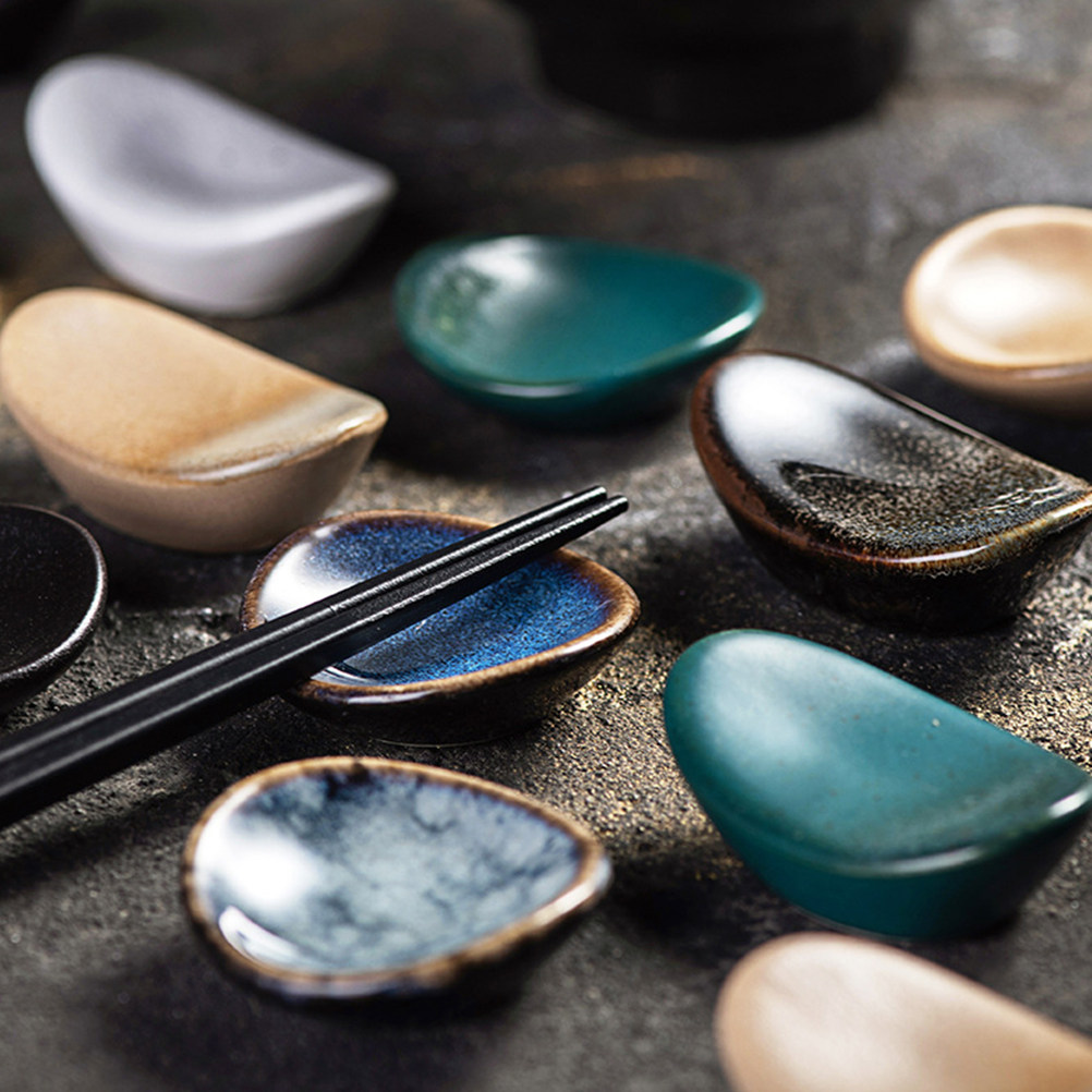 Chopstick Rest Ceramic - 2 Pezzi Poggiabacchette in Ceramica Stile