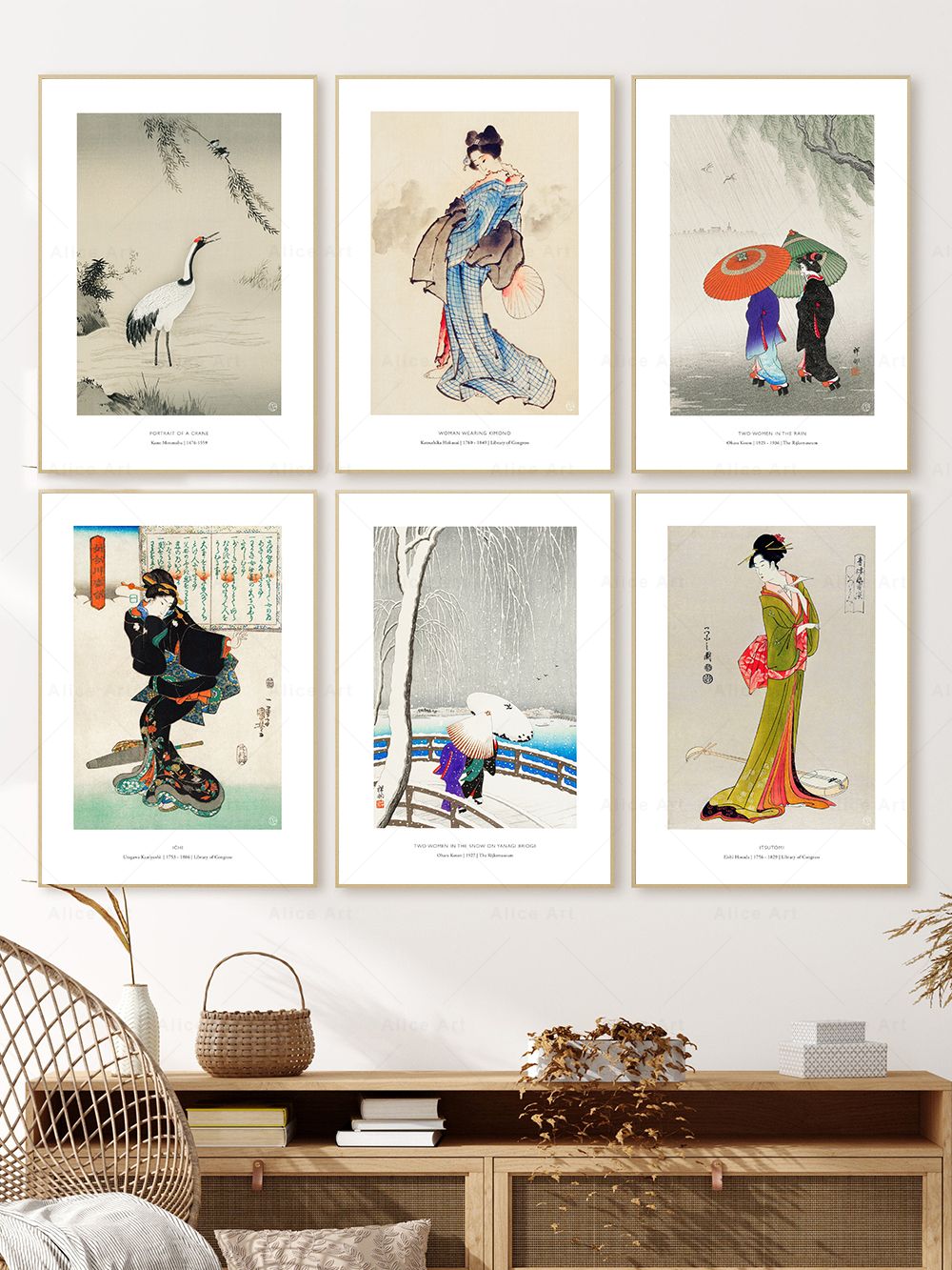 Japanese Women Lifestyle - Quadro su tela in stile giapponese