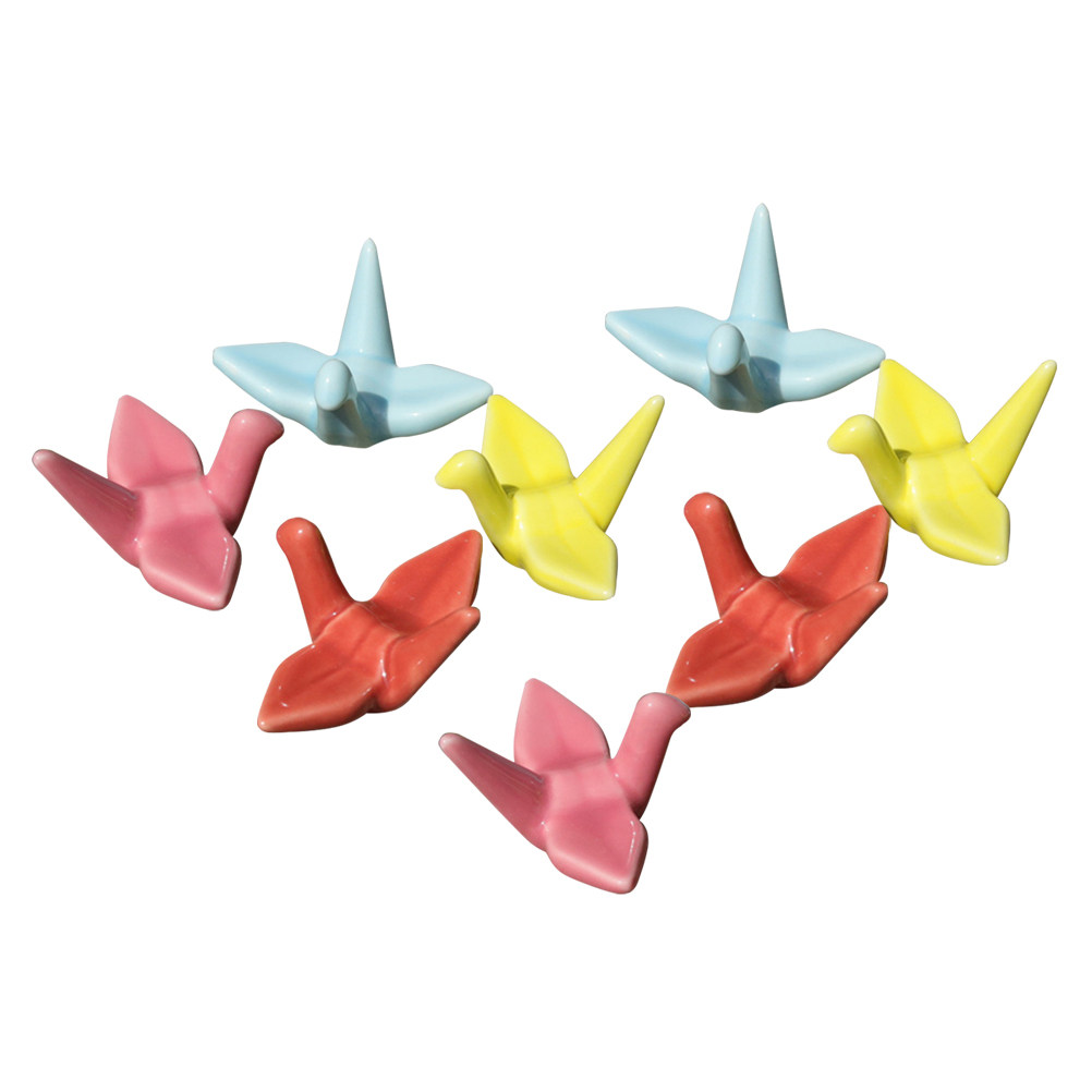 Chopstick Rest Ceramic - 8 Pezzi Poggiabacchette in Ceramica con