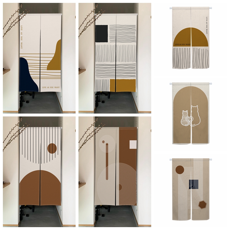 Noren Curtain Doorway - Tende Noren Moderne Minimaliste con Motivo