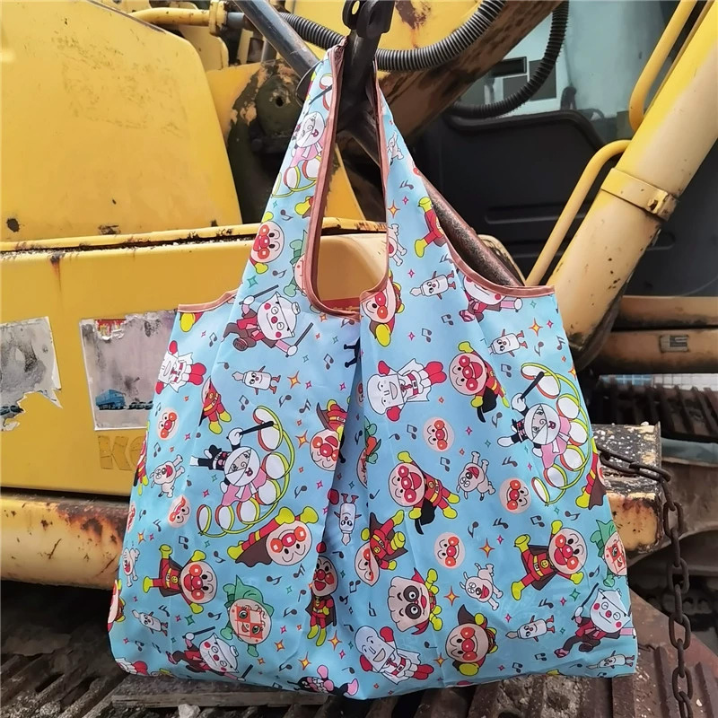 Japanese Lifestyle Goods - Borsa Pieghevole Stile Giapponese Anpanman, Borsa